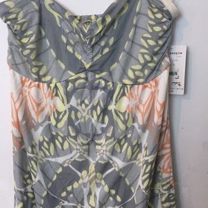 Free People strapless ivory dress size M